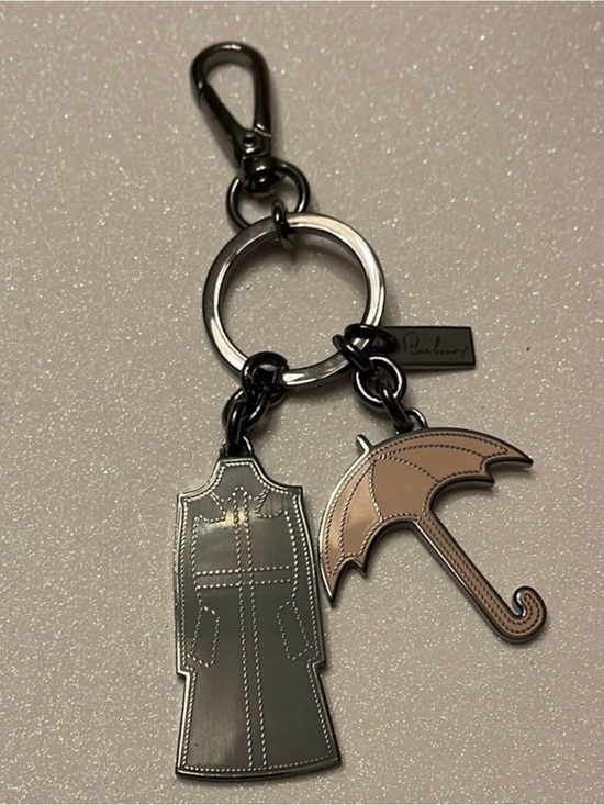 Burberry Accessories - Burberry Black and Beige Trench Coat & Umbrella Keychain Charm